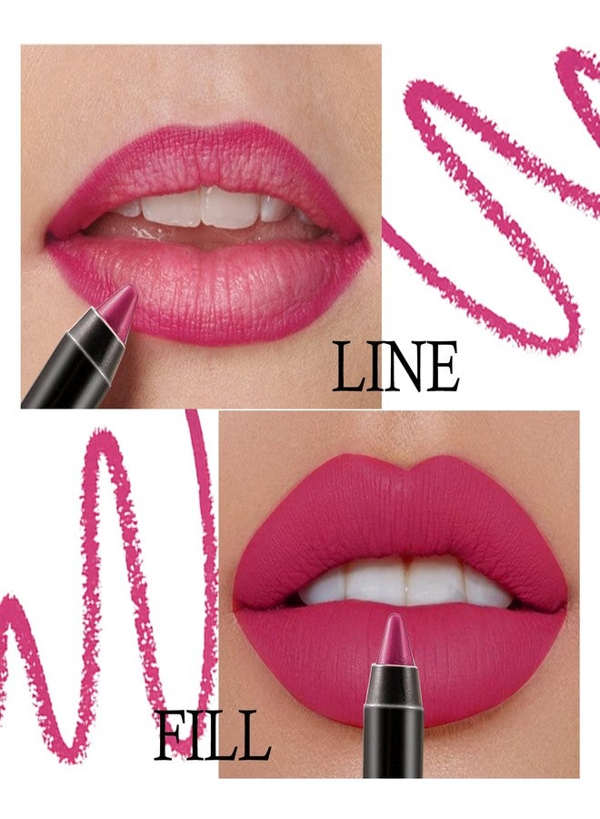 Boobeen Matte Lip Crayon Lipstik Pencil Velvety Creamy Matte Lip Liner Full Coverage High Pigment Waterproof Long Lasting Lipstick for Women, Matte Lip Color with Smooth (#08) - Image 2
